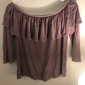 Off the shoulder american eagle shirt